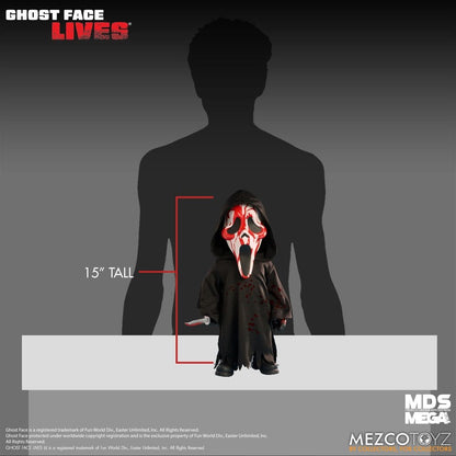 GHOST FACE BLOODY SCREAM MDS ROTO 38 CM MEZCO TOYZ