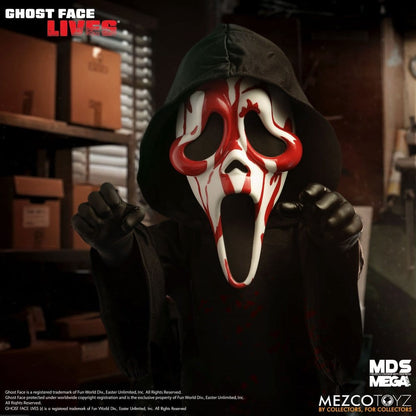GHOST FACE BLOODY SCREAM MDS ROTO 38 CM MEZCO TOYZ