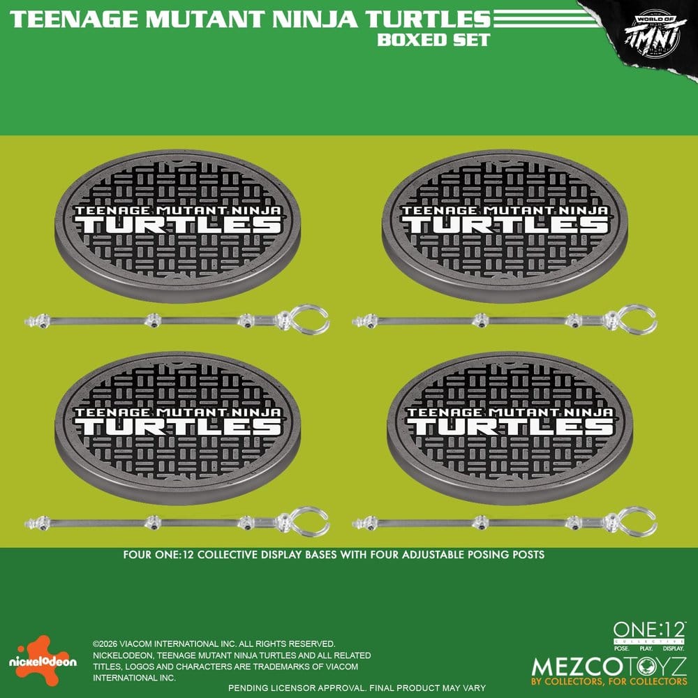 TORTUGAS NINJA ONE:12 COLLECTIVE BOX SET 1/12 MEZCO TOYZ 17 CM