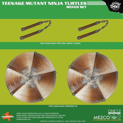 TORTUGAS NINJA ONE:12 COLLECTIVE BOX SET 1/12 MEZCO TOYZ 17 CM