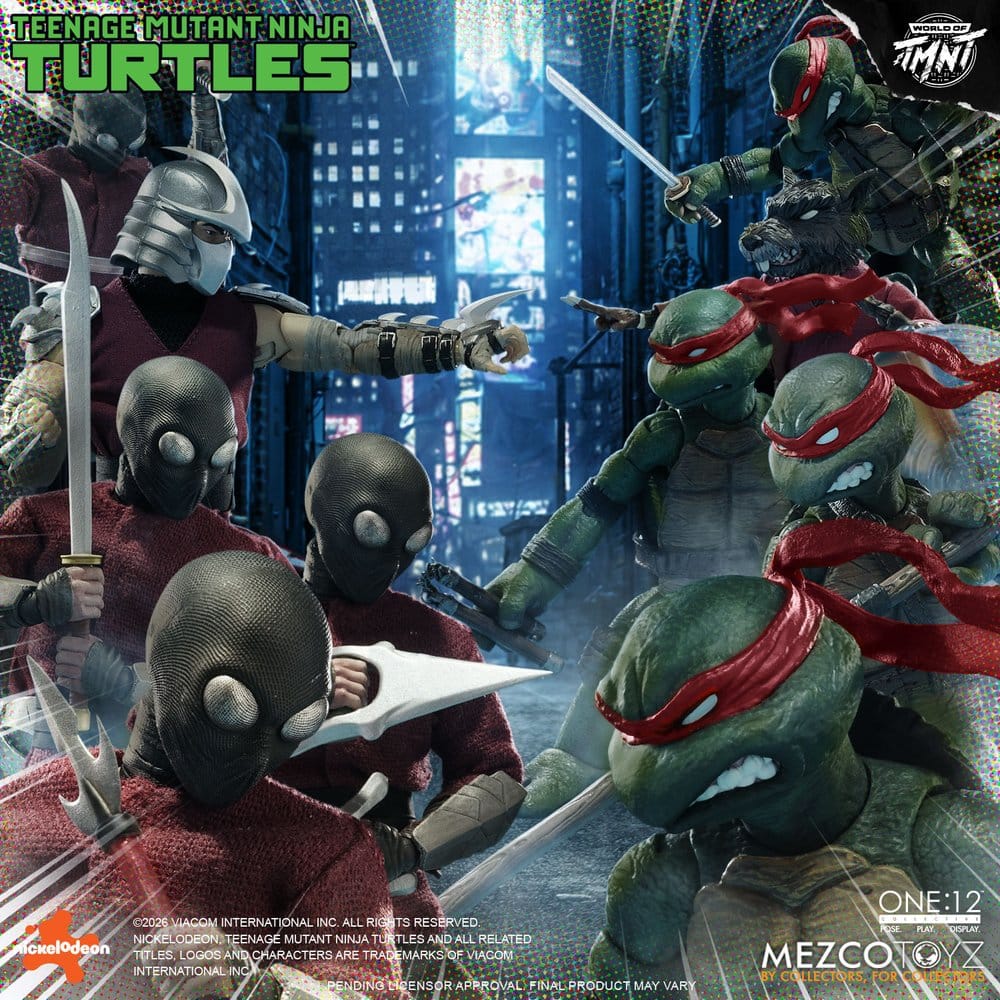 TORTUGAS NINJA ONE:12 COLLECTIVE BOX SET 1/12 MEZCO TOYZ 17 CM
