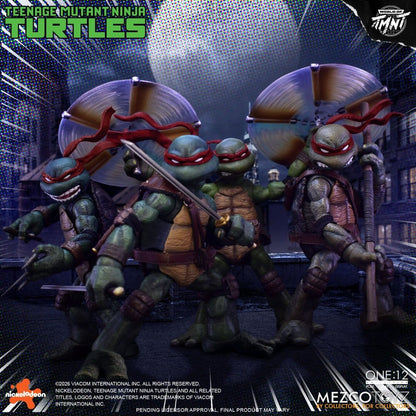 TORTUGAS NINJA ONE:12 COLLECTIVE BOX SET 1/12 MEZCO TOYZ 17 CM