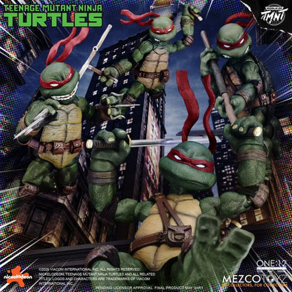 TORTUGAS NINJA ONE:12 COLLECTIVE BOX SET 1/12 MEZCO TOYZ 17 CM