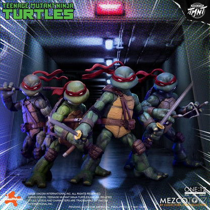 TORTUGAS NINJA ONE:12 COLLECTIVE BOX SET 1/12 MEZCO TOYZ 17 CM
