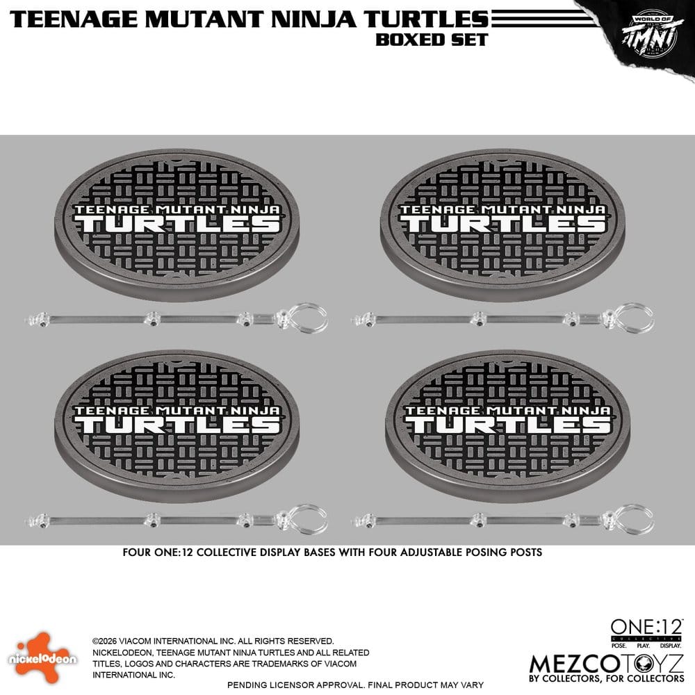 TORTUGAS NINJA ONE:12 COLLECTIVE BOX SET 1/12 MEZCO TOYZ 17 CM
