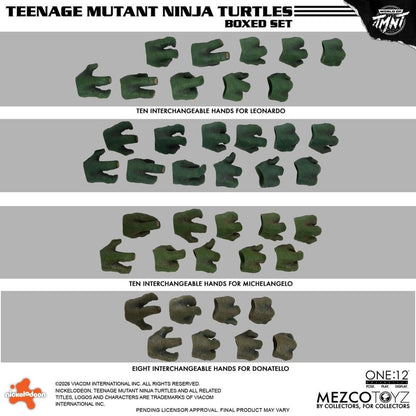 TORTUGAS NINJA ONE:12 COLLECTIVE BOX SET 1/12 MEZCO TOYZ 17 CM