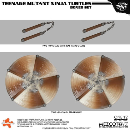 TORTUGAS NINJA ONE:12 COLLECTIVE BOX SET 1/12 MEZCO TOYZ 17 CM