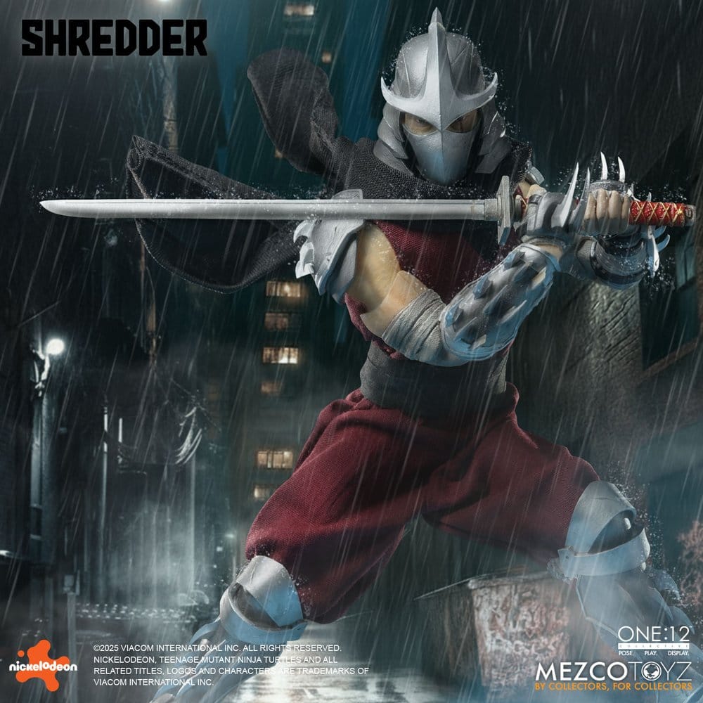 SHREDDER TORTUGAS NINJA FIGURA 1/12 ONE:12 COLLECTIVE 17 CM MEZCO TOYZ