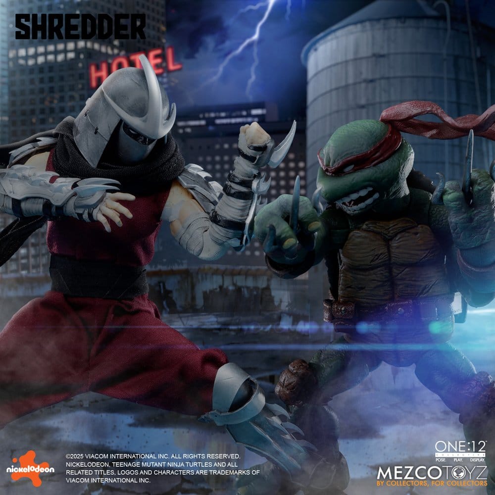 SHREDDER TORTUGAS NINJA FIGURA 1/12 ONE:12 COLLECTIVE 17 CM MEZCO TOYZ