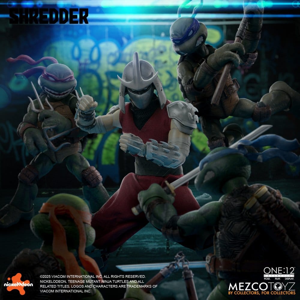 SHREDDER TORTUGAS NINJA FIGURA 1/12 ONE:12 COLLECTIVE 17 CM MEZCO TOYZ