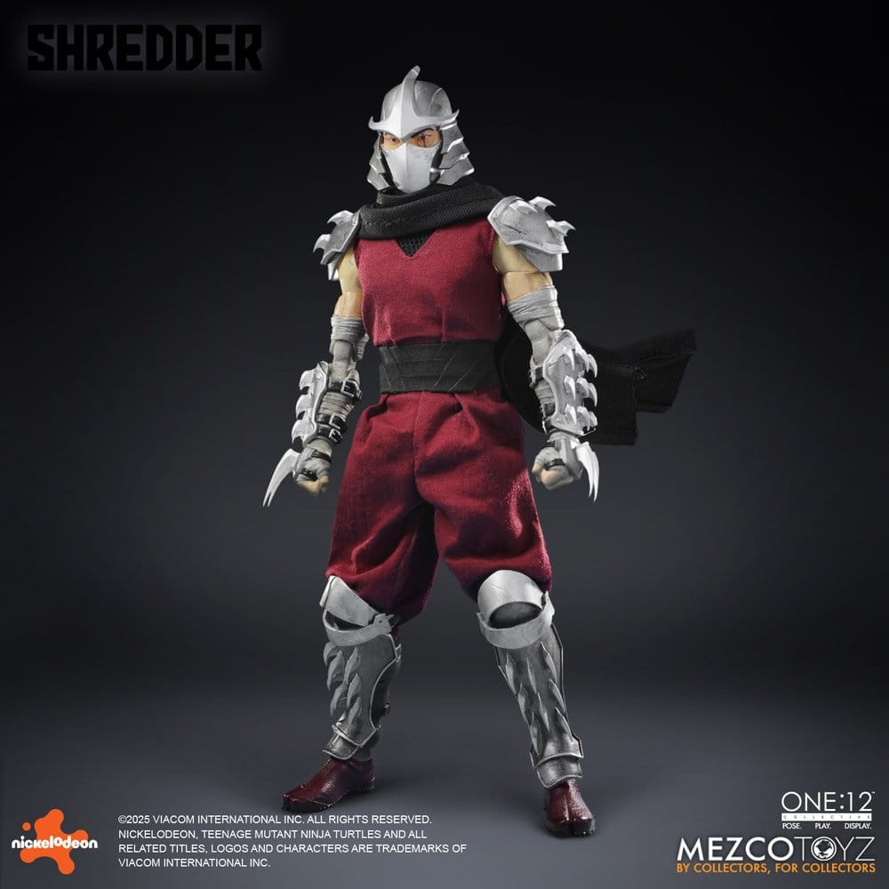 SHREDDER TORTUGAS NINJA FIGURA 1/12 ONE:12 COLLECTIVE 17 CM MEZCO TOYZ