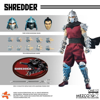 SHREDDER TORTUGAS NINJA FIGURA 1/12 ONE:12 COLLECTIVE 17 CM MEZCO TOYZ
