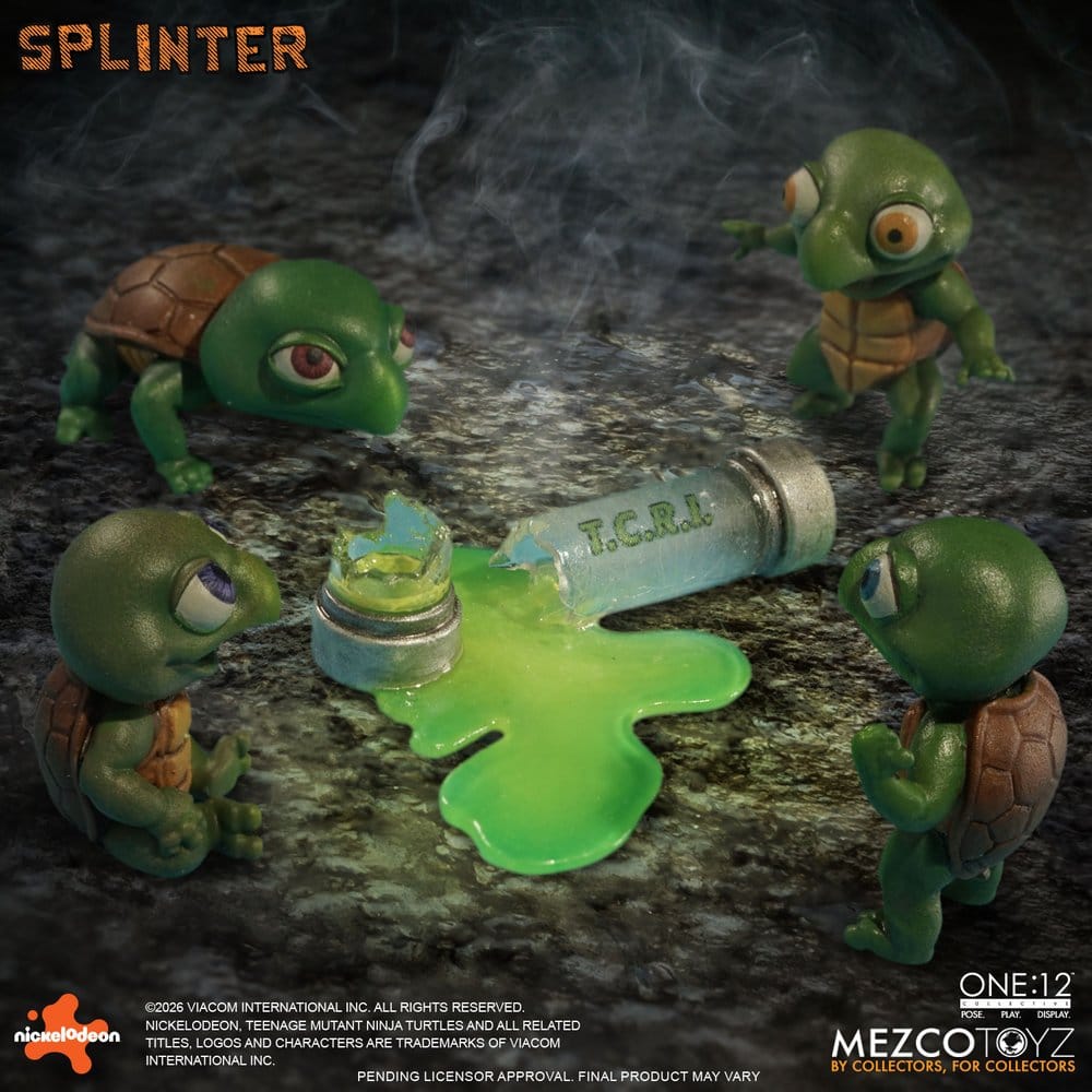 SPLINTER TORTUGAS NINJA FIGURA 1/12 ONE:12 COLLECTIVE 17 CM MEZCO TOYZ