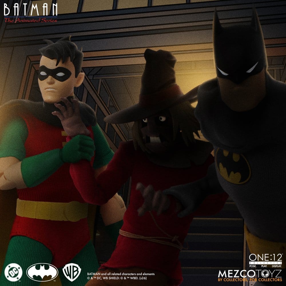 ROBIN BATMAN LA SERIE ANIMADA FIGURA 1/12 ONE:12 COLLECTIVE 17 CM MEZCO TOYZ