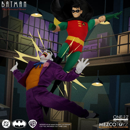 ROBIN BATMAN LA SERIE ANIMADA FIGURA 1/12 ONE:12 COLLECTIVE 17 CM MEZCO TOYZ