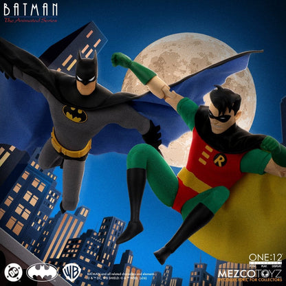 ROBIN BATMAN LA SERIE ANIMADA FIGURA 1/12 ONE:12 COLLECTIVE 17 CM MEZCO TOYZ