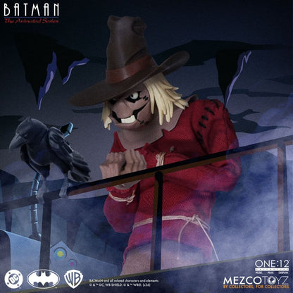 SCARECROW BATMAN THE ANIMATED SERIES ONE:12 COLLECTIVE MEZCO TOYZ 17 CM