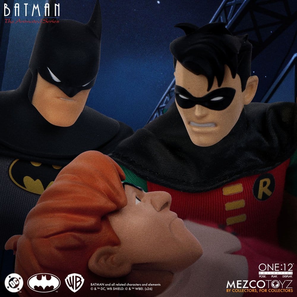 SCARECROW BATMAN THE ANIMATED SERIES ONE:12 COLLECTIVE MEZCO TOYZ 17 CM