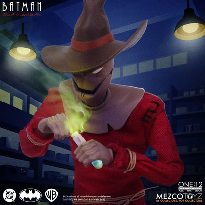 SCARECROW BATMAN THE ANIMATED SERIES ONE:12 COLLECTIVE MEZCO TOYZ 17 CM
