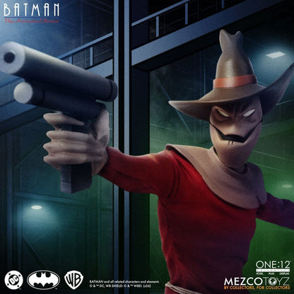 SCARECROW BATMAN THE ANIMATED SERIES ONE:12 COLLECTIVE MEZCO TOYZ 17 CM