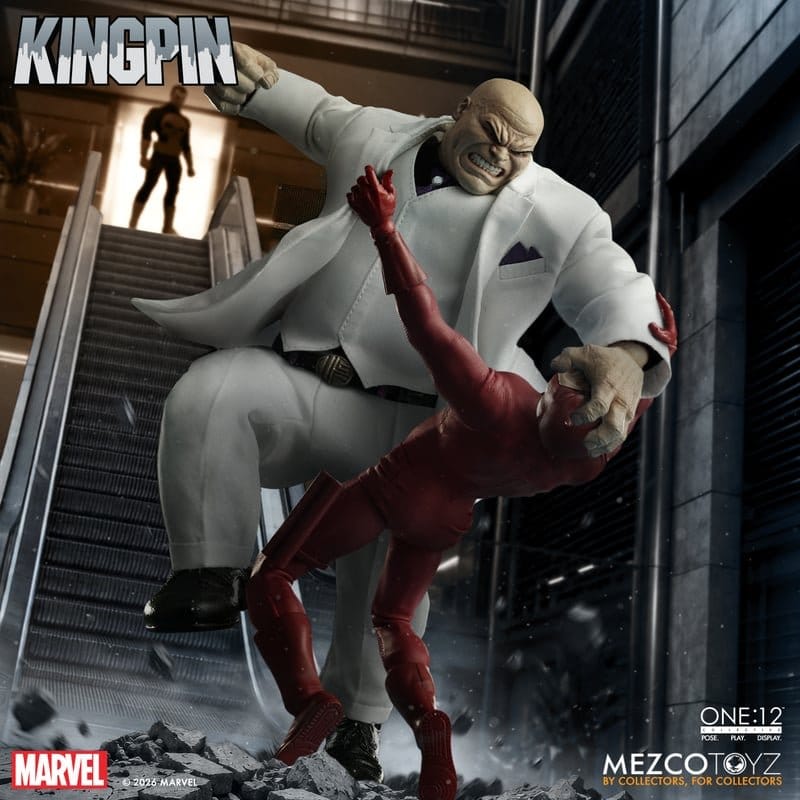 KINGPIN WILSON FISK MARVEL FIGURA 1/12 ONE:12 COLLECTIVE 18 CM MEZCO TOYZ