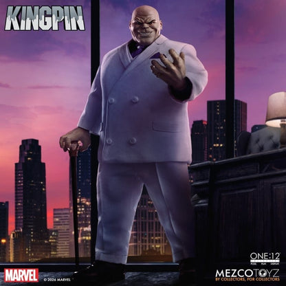 KINGPIN WILSON FISK MARVEL FIGURA 1/12 ONE:12 COLLECTIVE 18 CM MEZCO TOYZ