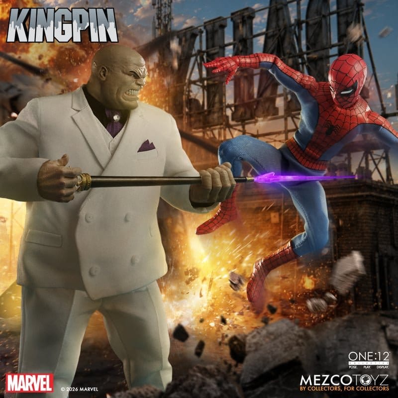 KINGPIN WILSON FISK MARVEL FIGURA 1/12 ONE:12 COLLECTIVE 18 CM MEZCO TOYZ