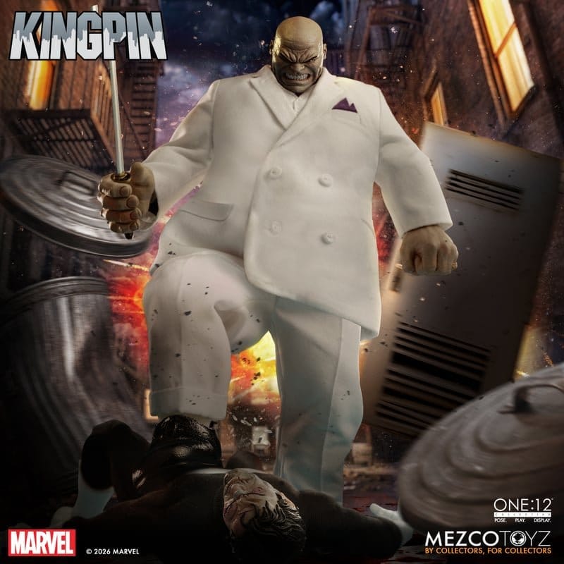 KINGPIN WILSON FISK MARVEL FIGURA 1/12 ONE:12 COLLECTIVE 18 CM MEZCO TOYZ