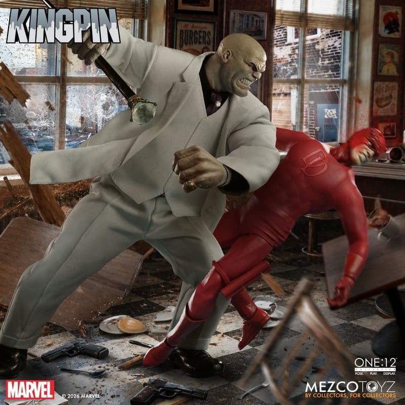 KINGPIN WILSON FISK MARVEL FIGURA 1/12 ONE:12 COLLECTIVE 18 CM MEZCO TOYZ
