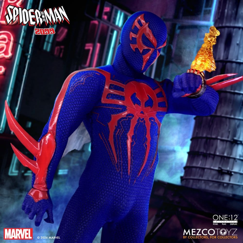 SPIDER-MAN 2099 ONE:12 COLLECTIVE MEZCO TOYZ 1/12 17 CM