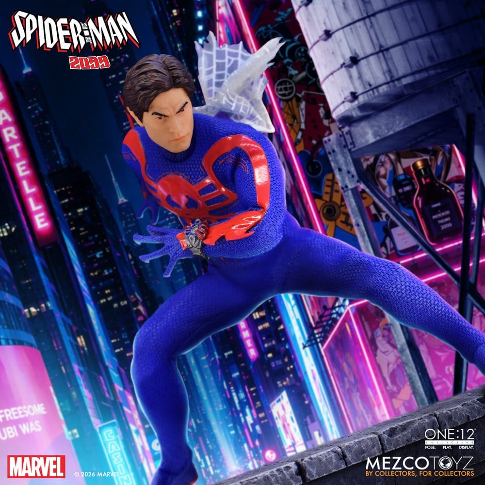 SPIDER-MAN 2099 ONE:12 COLLECTIVE MEZCO TOYZ 1/12 17 CM