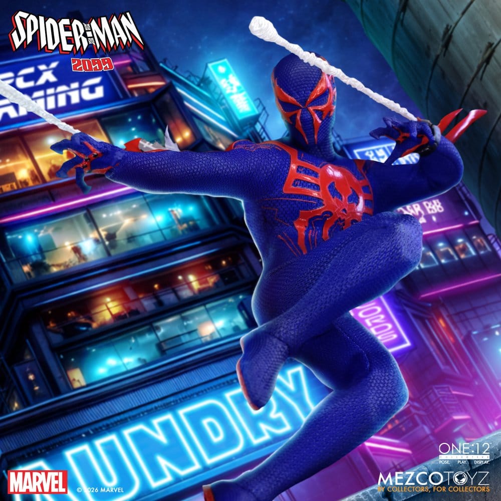 SPIDER-MAN 2099 ONE:12 COLLECTIVE MEZCO TOYZ 1/12 17 CM