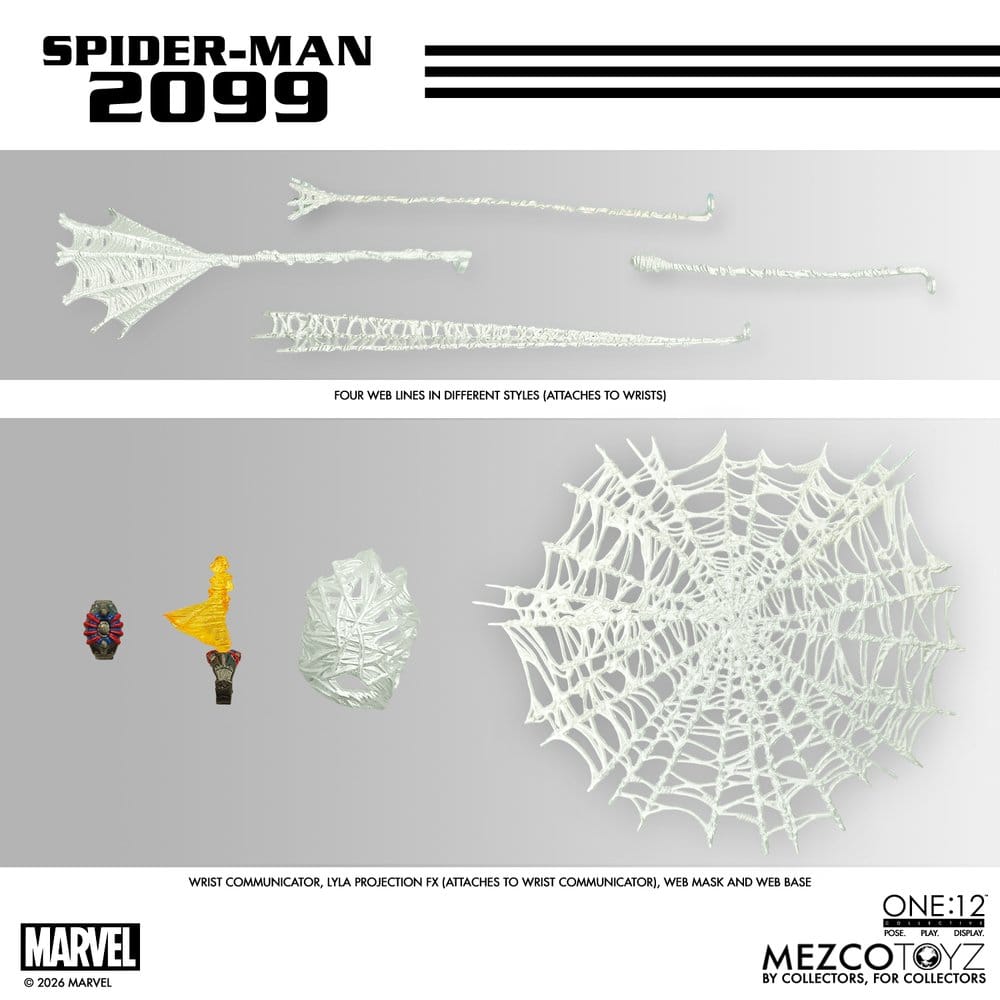 SPIDER-MAN 2099 ONE:12 COLLECTIVE MEZCO TOYZ 1/12 17 CM