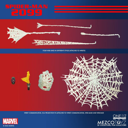 SPIDER-MAN 2099 ONE:12 COLLECTIVE MEZCO TOYZ 1/12 17 CM