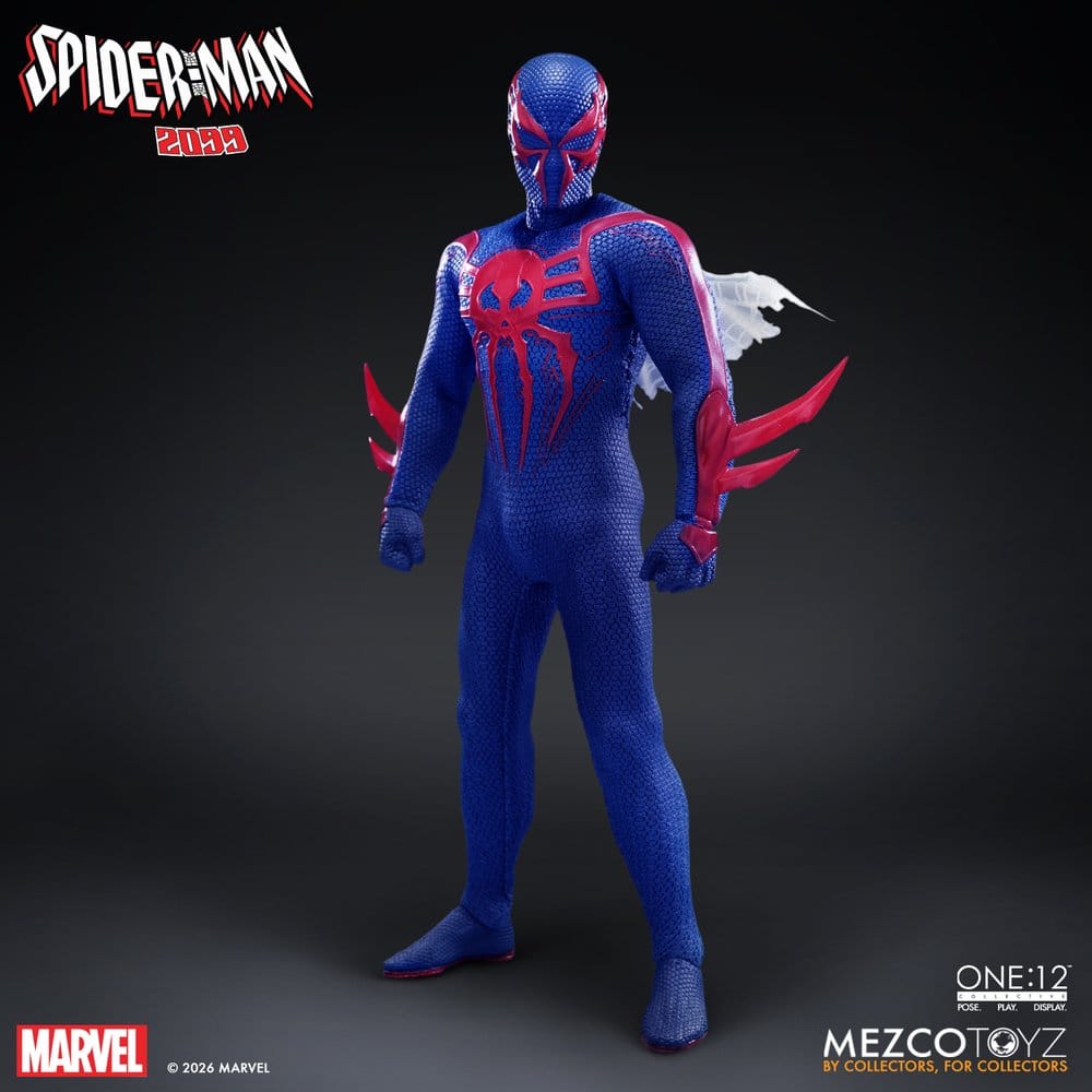 SPIDER-MAN 2099 ONE:12 COLLECTIVE MEZCO TOYZ 1/12 17 CM