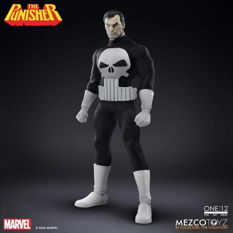 PUNISHER ONE:12 COLLECTIVE FIGURA 1/12 MEZCO TOYZ MARVEL 17 CM