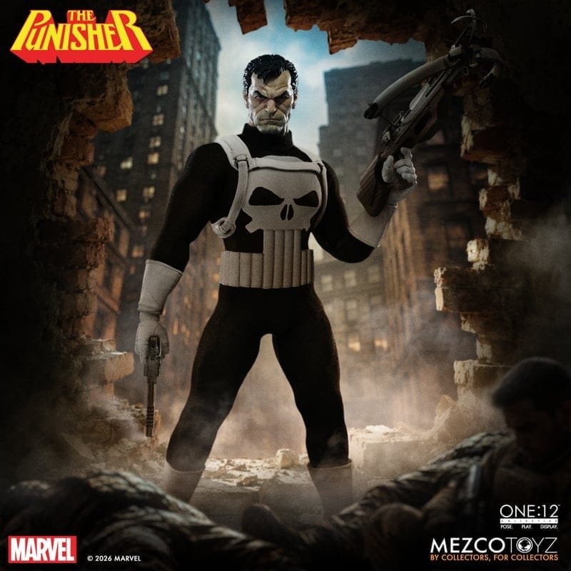 PUNISHER ONE:12 COLLECTIVE FIGURA 1/12 MEZCO TOYZ MARVEL 17 CM