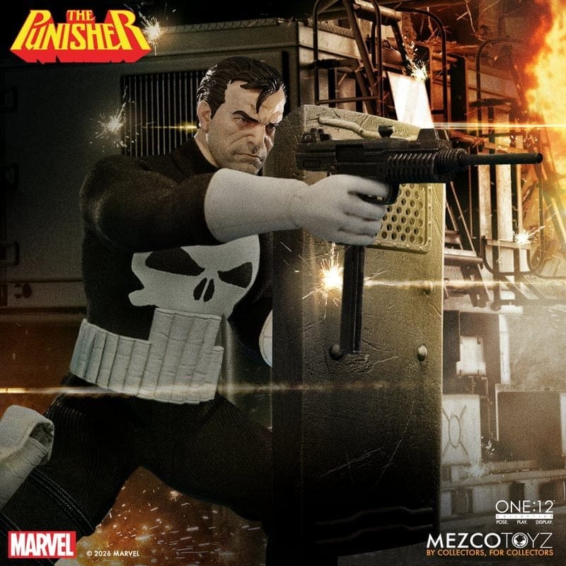 PUNISHER ONE:12 COLLECTIVE FIGURA 1/12 MEZCO TOYZ MARVEL 17 CM