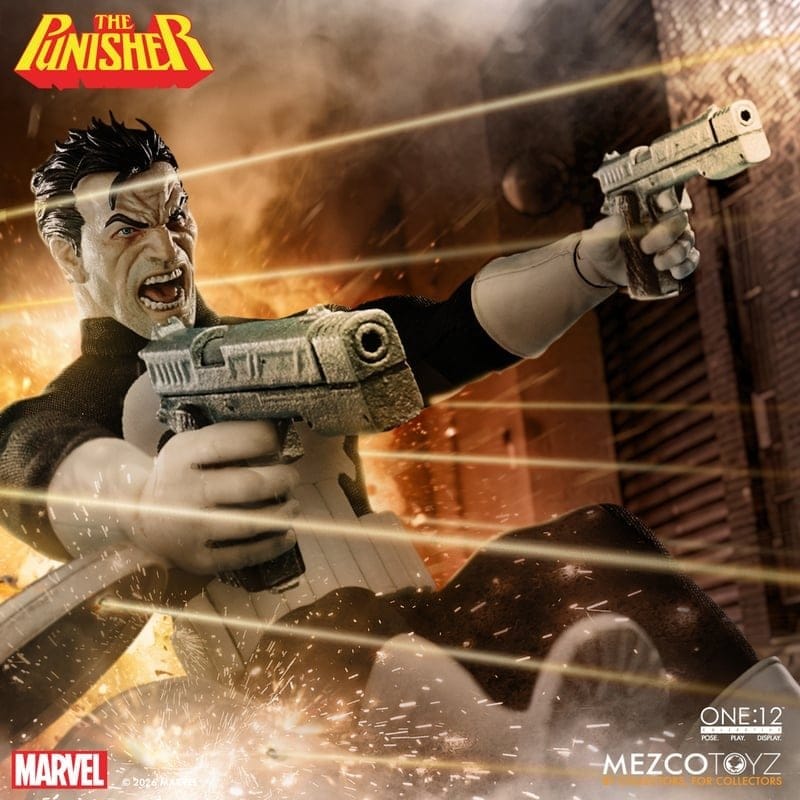 PUNISHER ONE:12 COLLECTIVE FIGURA 1/12 MEZCO TOYZ MARVEL 17 CM