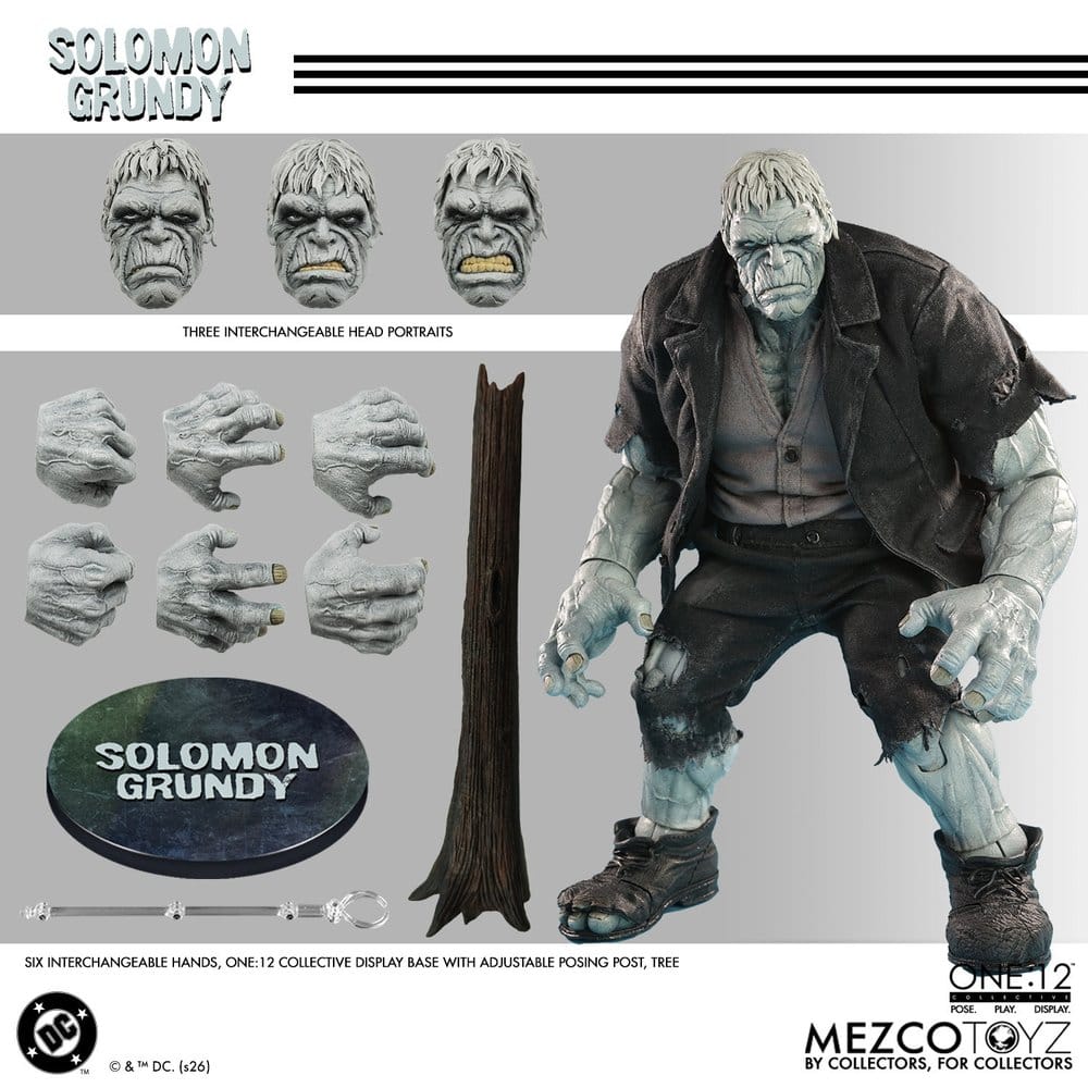 SOLOMON GRUNDY ONE:12 COLLECTIVE FIGURA 1/12 MEZCO TOYZ DC COMICS