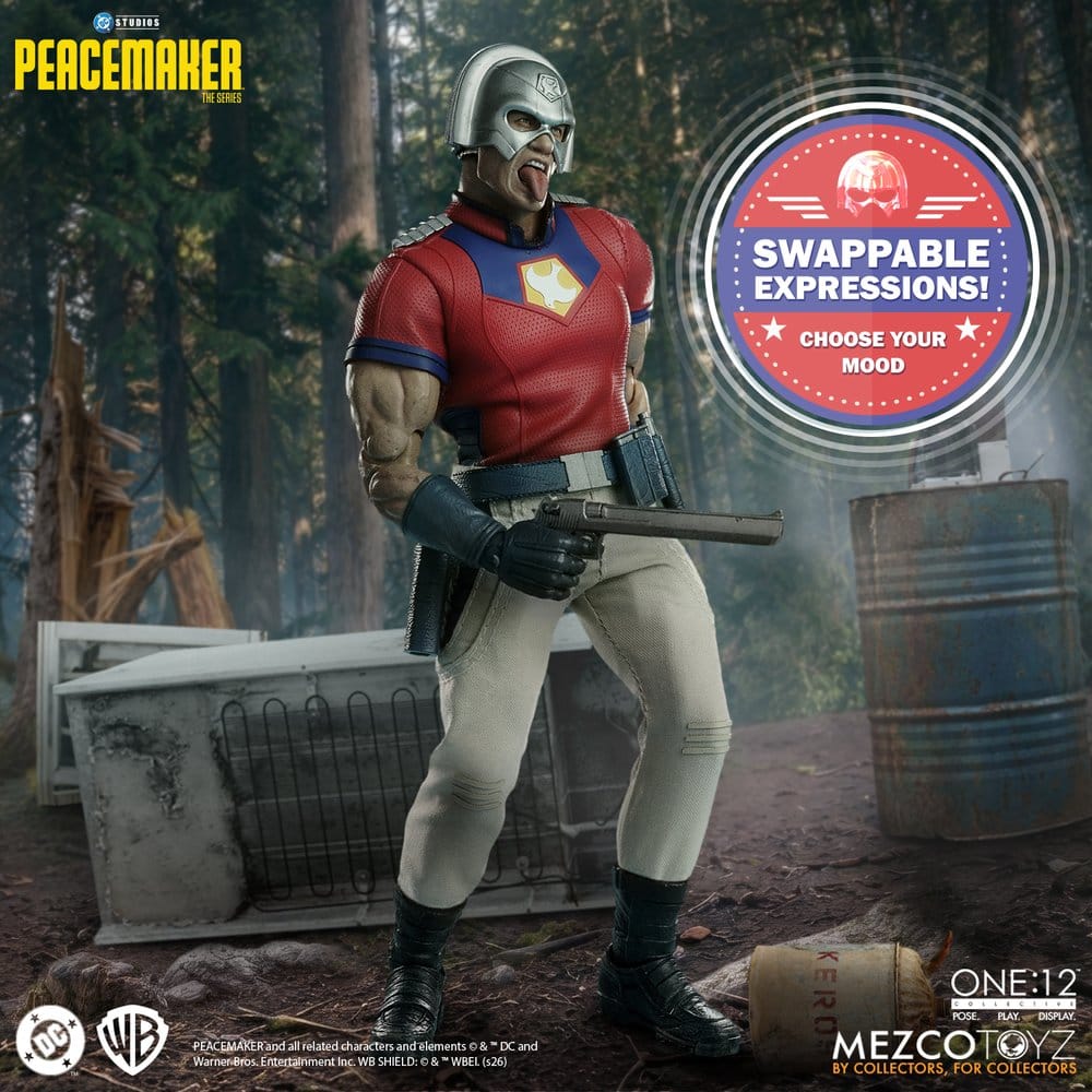 PEACEMAKER DC COMICS FIGURA 1/12 ONE:12 COLLECTIVE 17 CM MEZCO TOYZ