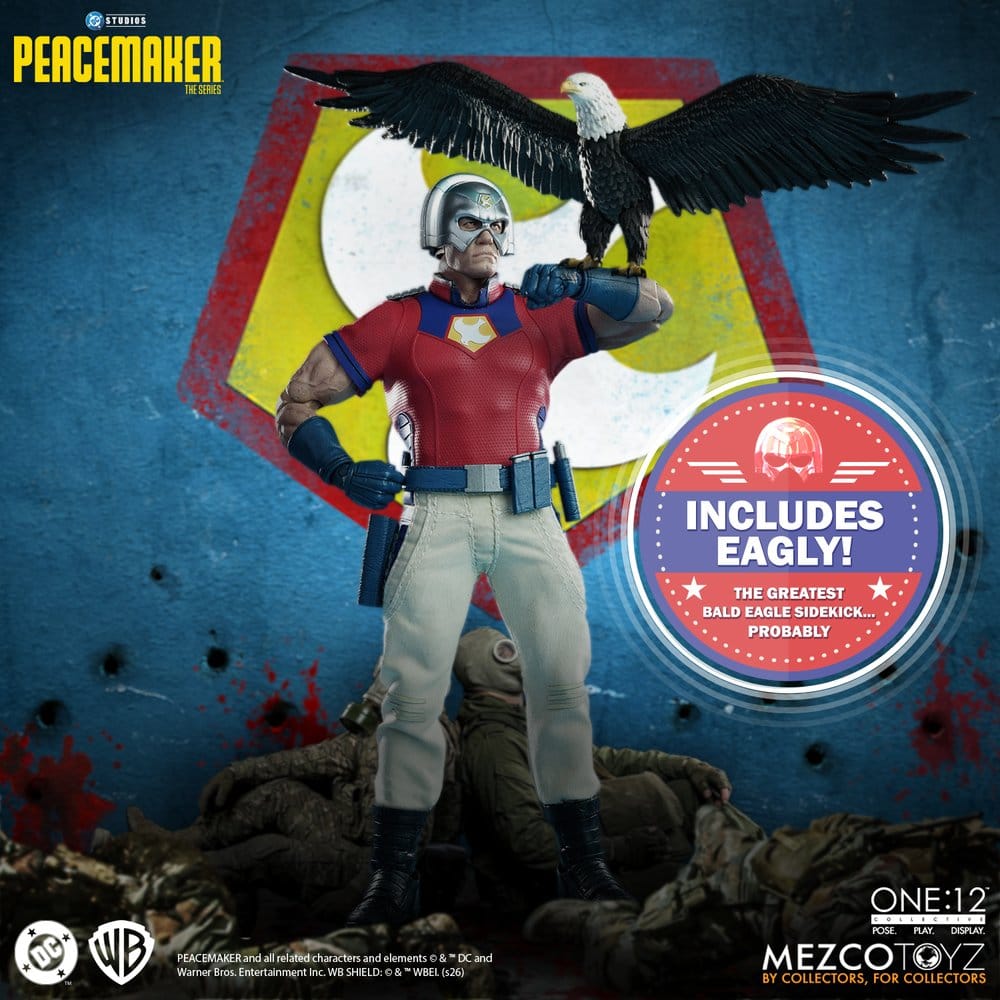 PEACEMAKER DC COMICS FIGURA 1/12 ONE:12 COLLECTIVE 17 CM MEZCO TOYZ