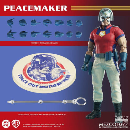 PEACEMAKER DC COMICS FIGURA 1/12 ONE:12 COLLECTIVE 17 CM MEZCO TOYZ