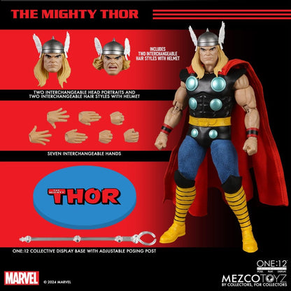 THOR ONE:12 COLLECTIVE FIGURA 1/12 MEZCO TOYZ MARVEL 17 CM