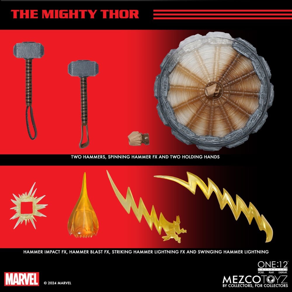 THOR ONE:12 COLLECTIVE FIGURA 1/12 MEZCO TOYZ MARVEL 17 CM