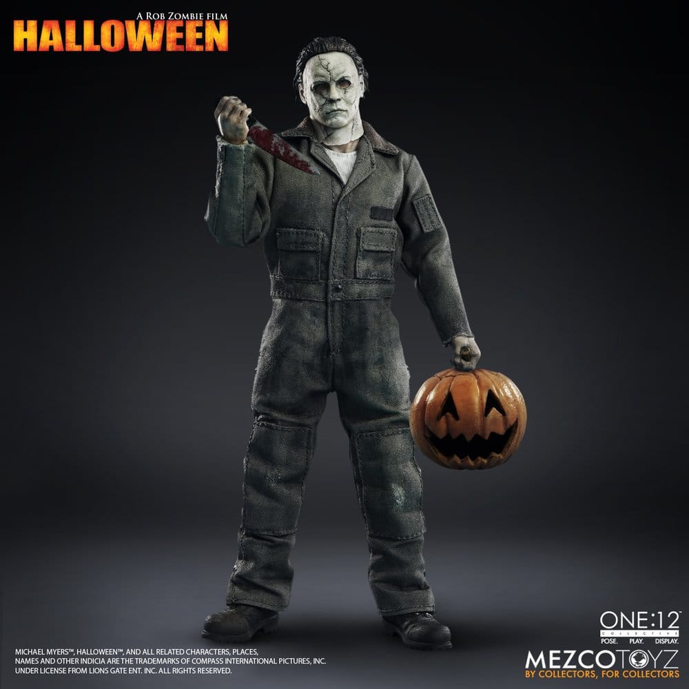 MICHAEL MYERS HALLOWEEN EL ORIGEN 2007 ONE:12 COLLECTIVE FIGURA 1/12 17 CM MEZCO
