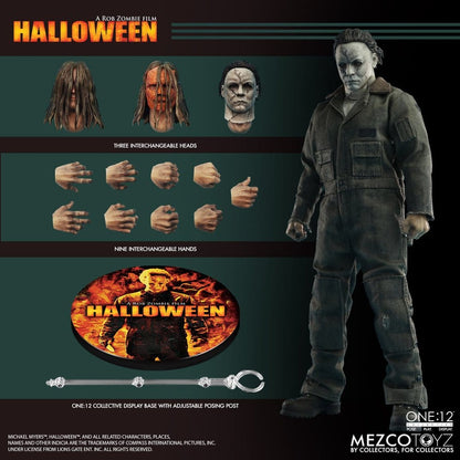 MICHAEL MYERS HALLOWEEN EL ORIGEN 2007 ONE:12 COLLECTIVE FIGURA 1/12 17 CM MEZCO