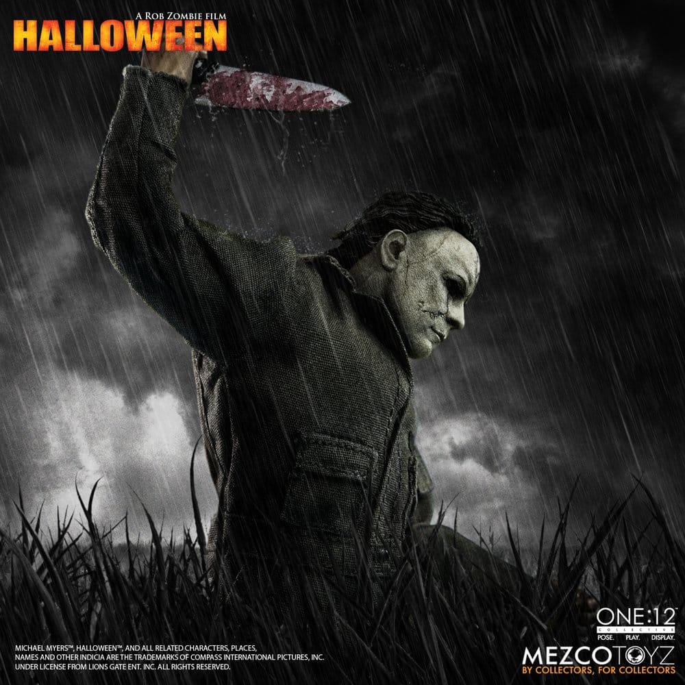MICHAEL MYERS HALLOWEEN EL ORIGEN 2007 ONE:12 COLLECTIVE FIGURA 1/12 17 CM MEZCO