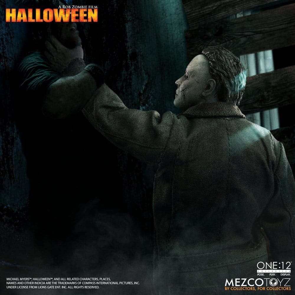 MICHAEL MYERS HALLOWEEN EL ORIGEN 2007 ONE:12 COLLECTIVE FIGURA 1/12 17 CM MEZCO