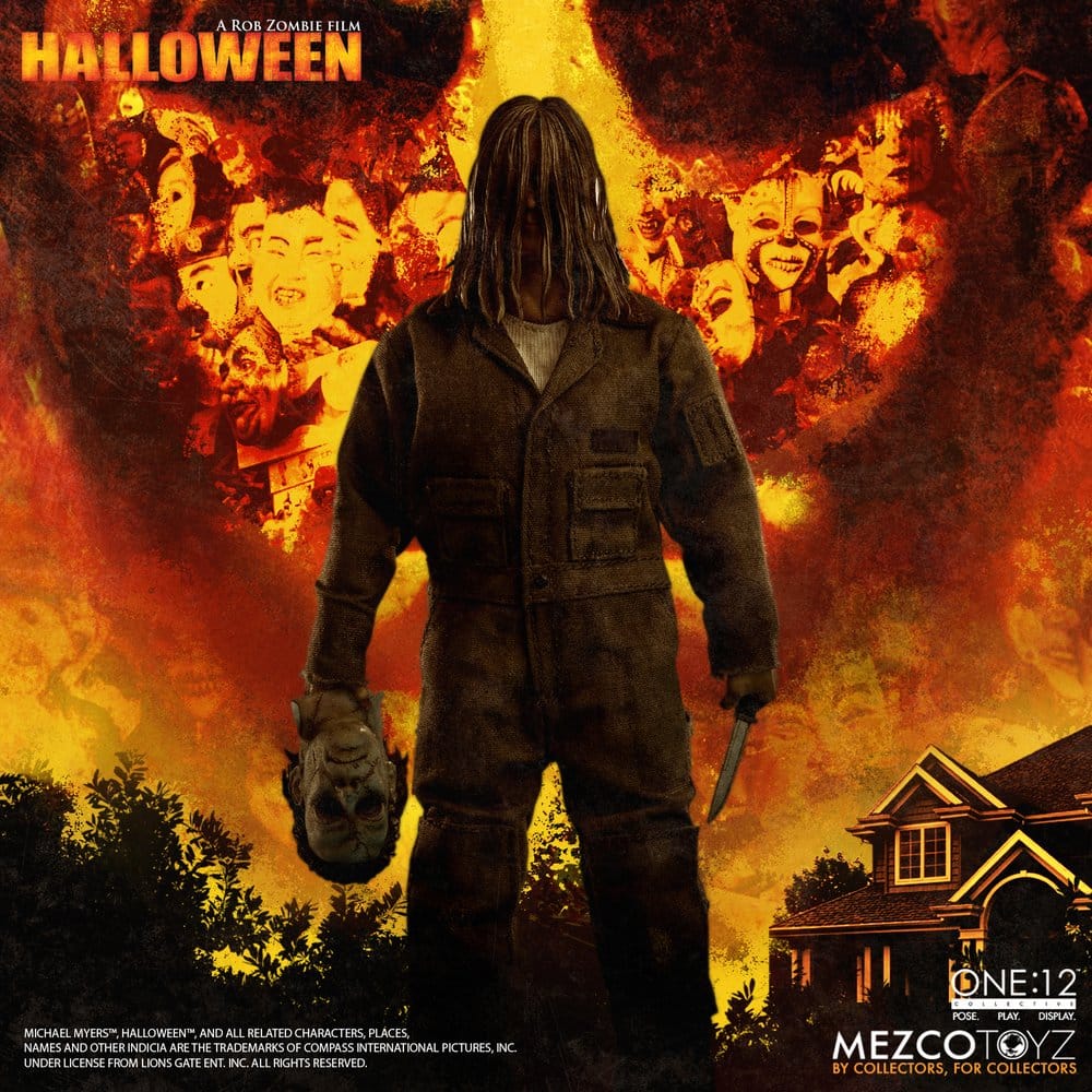 MICHAEL MYERS HALLOWEEN EL ORIGEN 2007 ONE:12 COLLECTIVE FIGURA 1/12 17 CM MEZCO